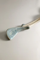 CERAMIC SERVING SPOON WITH IRREGULAR HANDLE