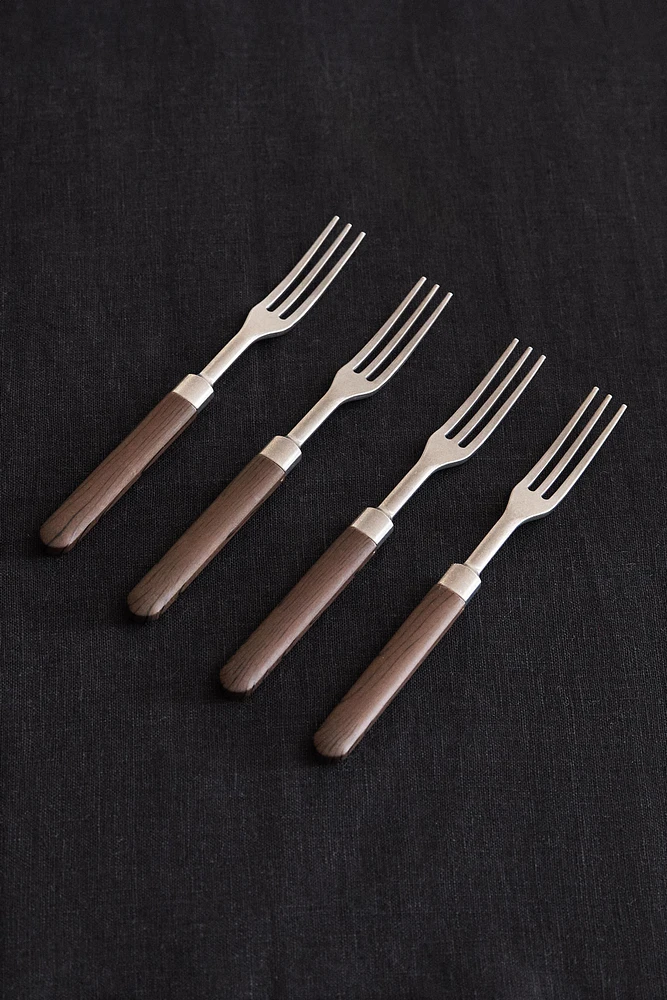 SET OF FORKS WITH RESIN HANDLE (SET OF 4)