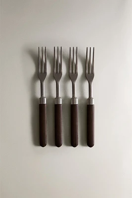 SET OF FORKS WITH RESIN HANDLE (SET OF 4)