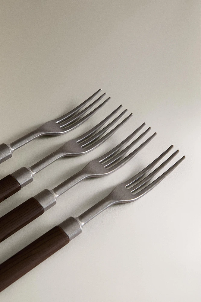 SET OF FORKS WITH RESIN HANDLE (SET OF 4)