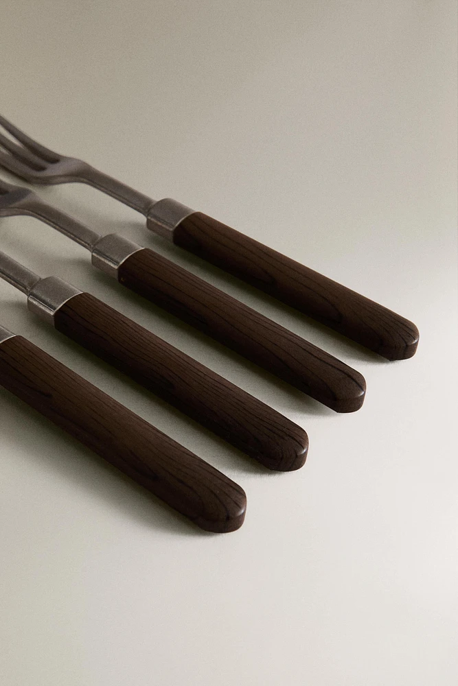 SET OF FORKS WITH RESIN HANDLE (SET OF 4)