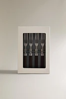 SET OF FORKS WITH RESIN HANDLE (SET OF 4)