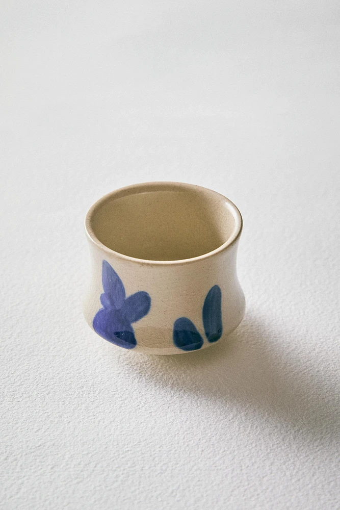 MINI TASSE CÉRAMIQUE MOTIFS PEINTS