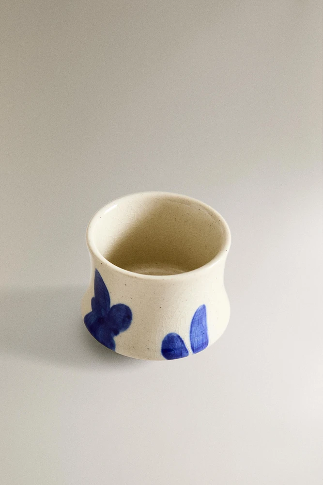 MINI TASSE CÉRAMIQUE MOTIFS PEINTS