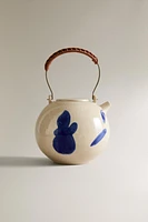 THÉIÈRE CÉRAMIQUE MOTIFS PEINTS