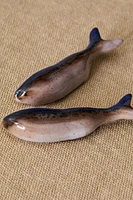 LOT PORTE-PIQUES CÉRAMIQUE POISSON (LOT DE 2