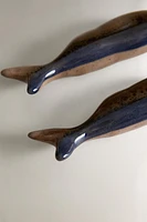 LOT PORTE-PIQUES CÉRAMIQUE POISSON (LOT DE 2