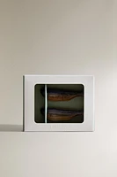 LOT PORTE-PIQUES CÉRAMIQUE POISSON (LOT DE 2