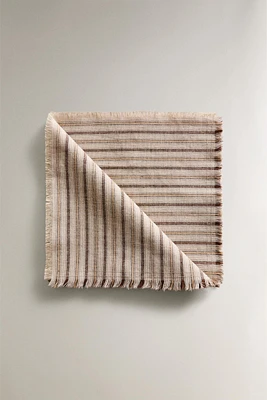 SET OF STRIPED COTTON LINEN NAPKINS (SET OF 2)