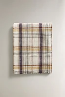 PLAID LIN COTON CARREAUX MULTICOLORES