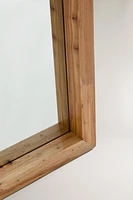 LARGE ELM WOOD MIRROR