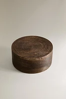 ROUND WOODEN BOX