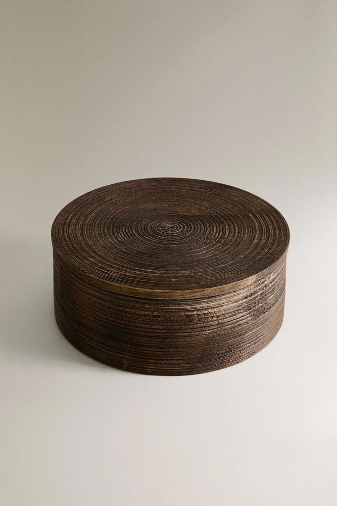 GRANDE BOÎTE RONDE BOIS