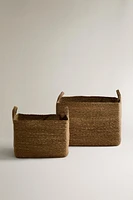 RECTANGULAR SEAGRASS BASKET