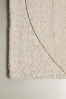 SEMICIRCLE WOOL COTTON RUNNER RUG