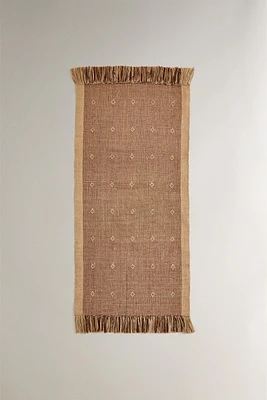 TAPIS DE COULOIT JUTE LOSANGES