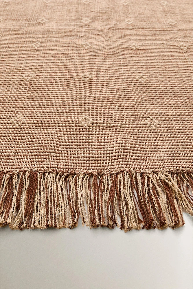 LARGE DIAMOND JUTE AREA RUG