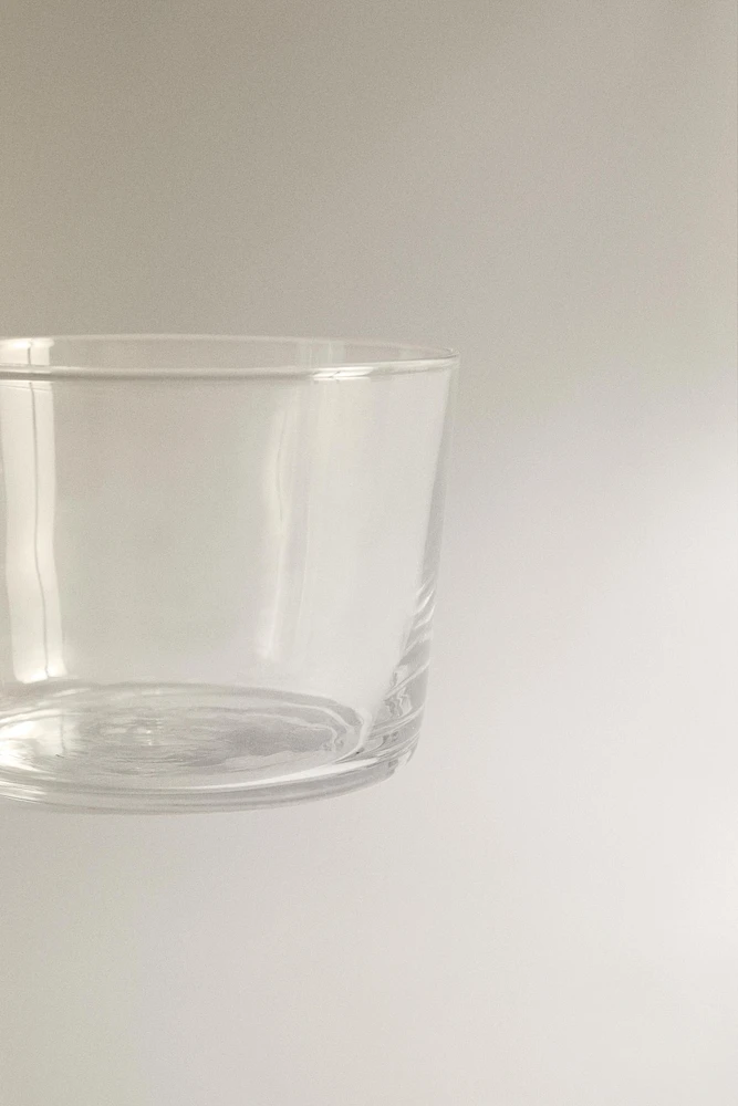 SET OF SHORT GLASS TUMBLERS (SET OF 4)