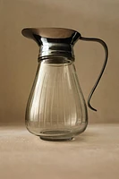 ENGRAVED METAL GLASS PITCHER