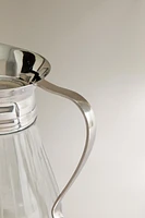 ENGRAVED METAL GLASS PITCHER