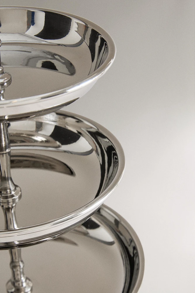 3-TIER STEEL SERVING DISH
