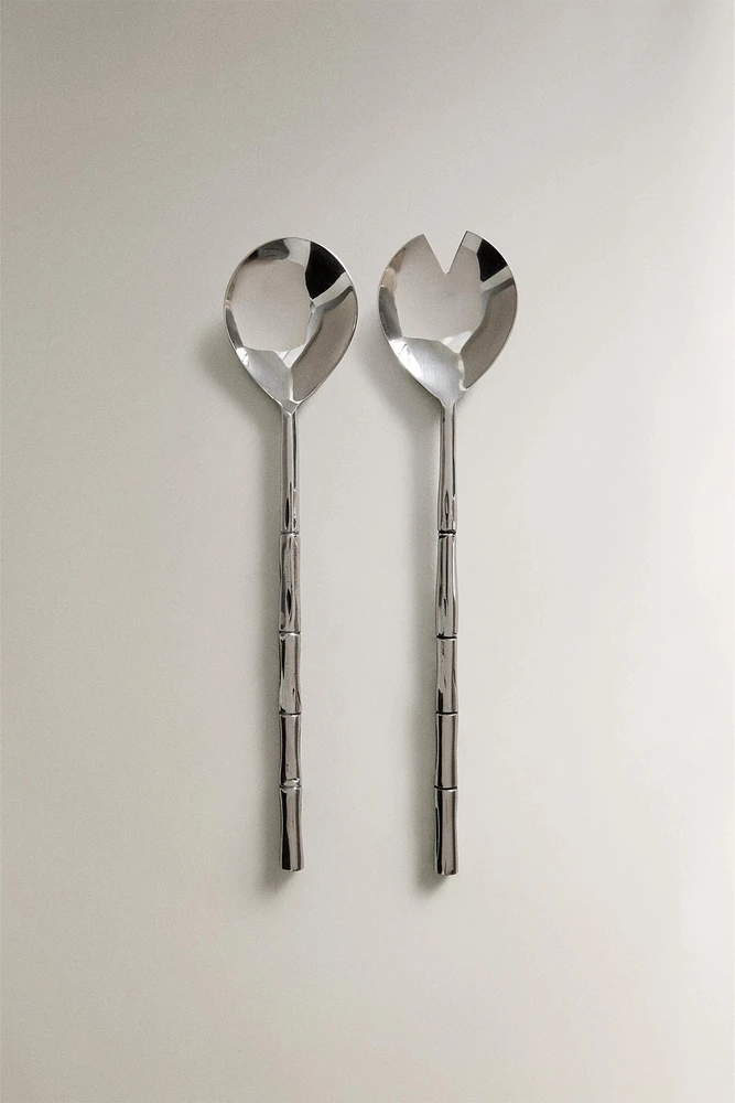 STEEL SERVING SET (SET OF 2)