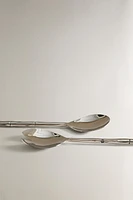 STEEL SERVING SET (SET OF 2)