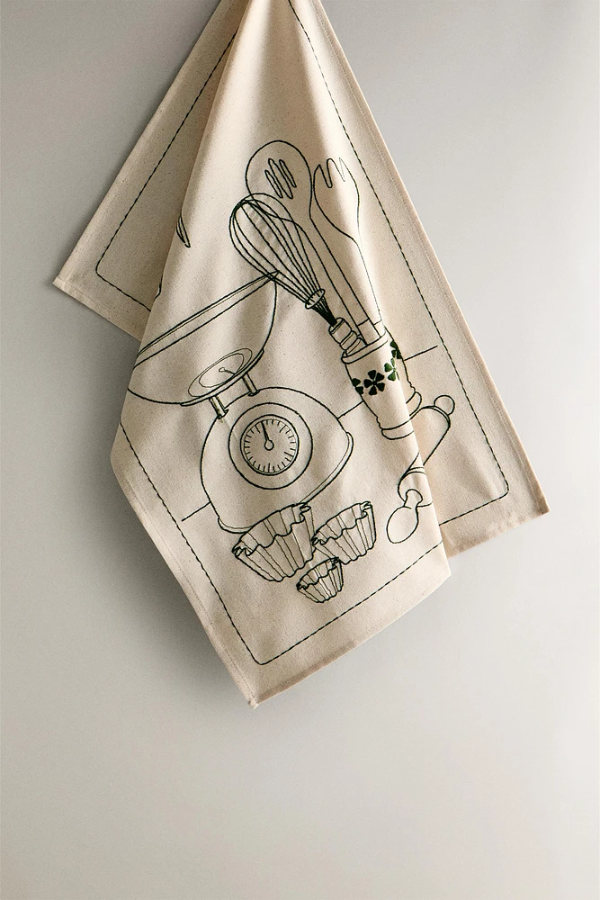 UTENSIL PRINT KITCHEN TOWEL