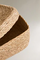 SEAGRASS BASKET WITH LID