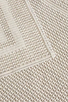 TEXTURED CHECK BATH MAT