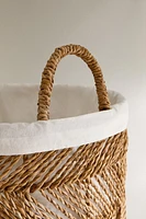 ROUND BASKET WITH COTTON LINING