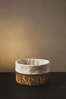 ROUND BASKET WITH COTTON LINING