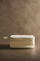 SMALL PLAIN LINEN MAKEUP BAG