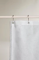 LINEN SHOWER CURTAIN