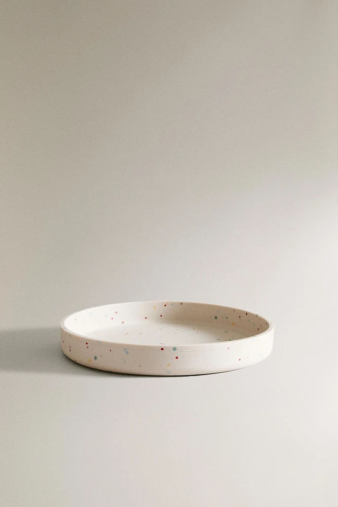 ASSIETTE ENFANT SILICONE POIS