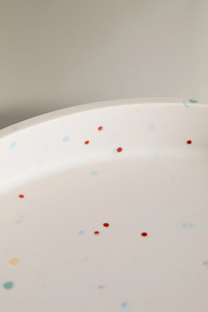 ASSIETTE ENFANT SILICONE POIS