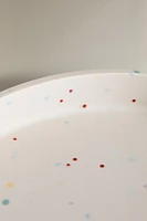 CHILDREN'S POLKA DOT SILICONE PLATE