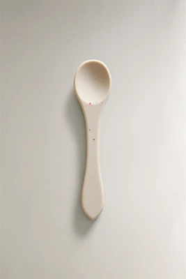 CHILDREN'S POLKA DOT SILICONE SPOON