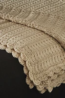 SCALLOPED CROCHET BLANKET