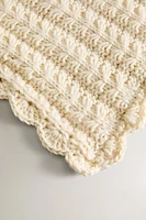 SCALLOPED CROCHET BLANKET