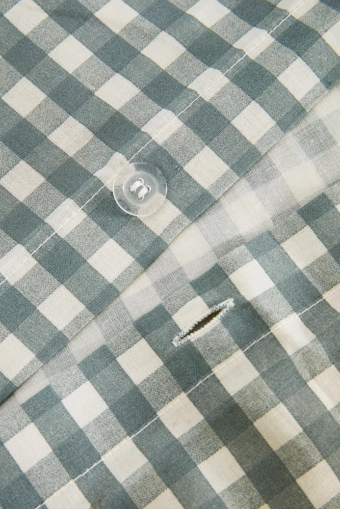 HOUSSE DE COUETTE CARREAUX