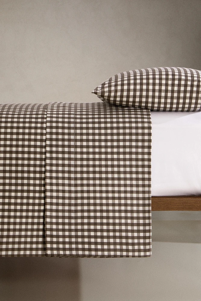 PLAID DUVET COVER