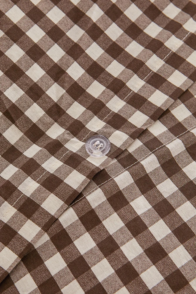 PLAID DUVET COVER