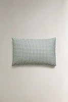 COTTON CHECK PILLOWCASE