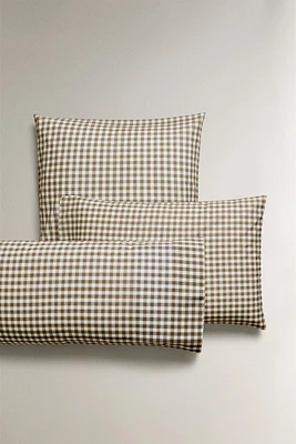 COTTON CHECK PILLOWCASE