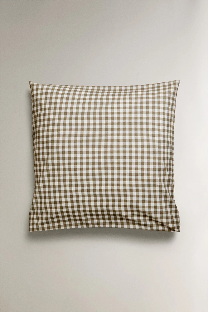 COTTON CHECK PILLOWCASE