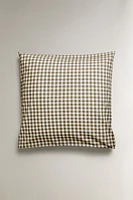 COTTON CHECK PILLOWCASE