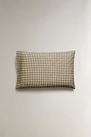 COTTON CHECK PILLOWCASE