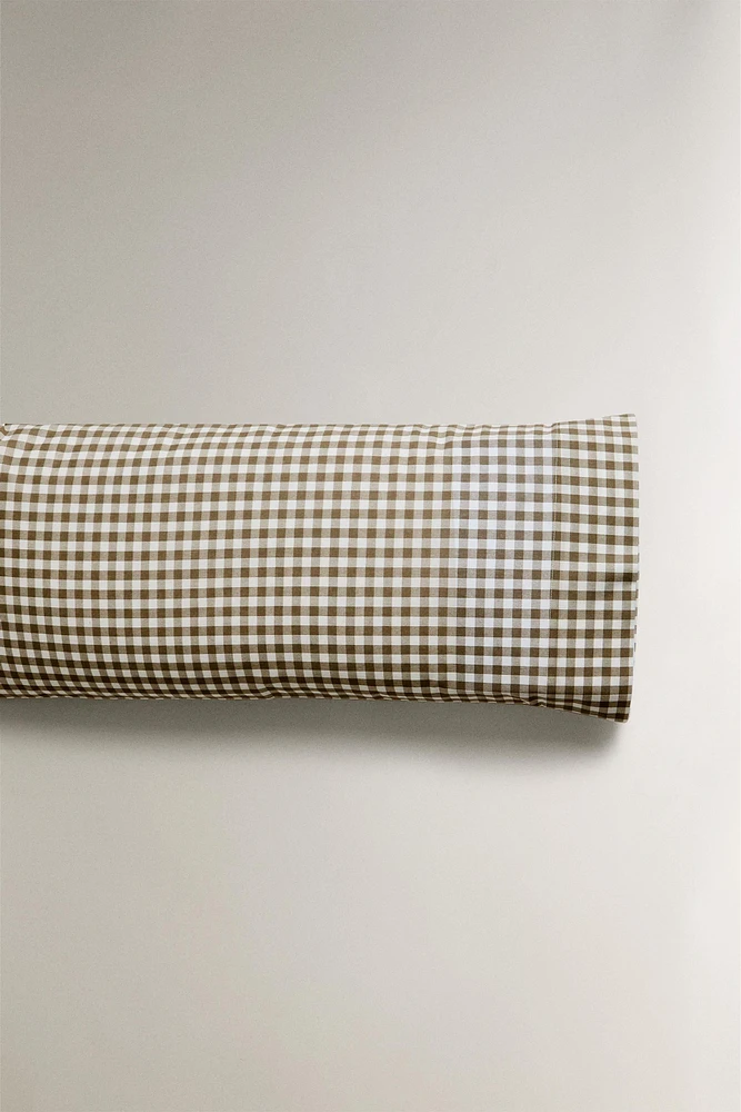 COTTON CHECK PILLOWCASE