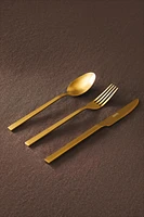 3-PIECE GOLDEN STEEL FLATWARE SET